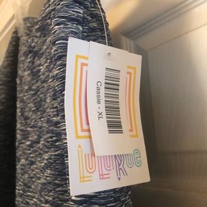 Heathered blue mini skirt